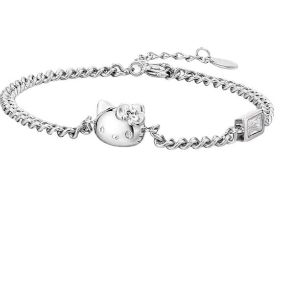 Brand New Hello Kitty Silver Bracelet - Picture 1 of 3